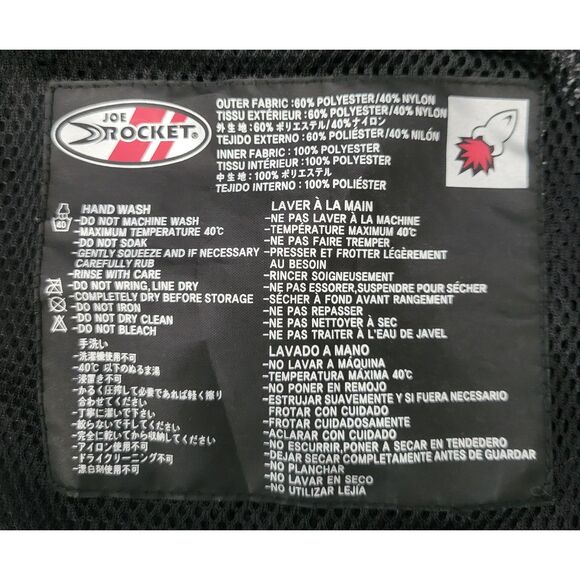 Joe Rocket Womens L Cleo Mesh Motorcycle Jacket Black No Liner Back Pad Only - Picture 13 of 15